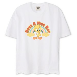 벤힛키즈 주니어용 루니툰 라운드 반팔 티셔츠 WBRTOM3312F