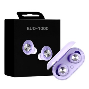 디이펙트 블루투스 무선 이어폰, BUD-1000, 퍼플