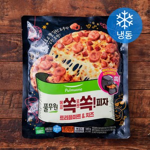 풀무원 에프쏙포켓쏙! 피자 트리플미트&치즈 (냉동), 180g, 1개