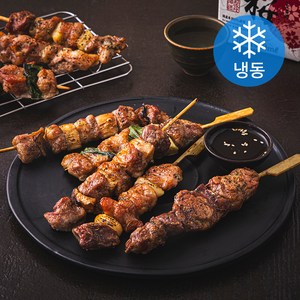 명품조선 돼지훈제 야채꼬치 8꼬치 460g + 소스 50g 세트 (냉동), 1세트