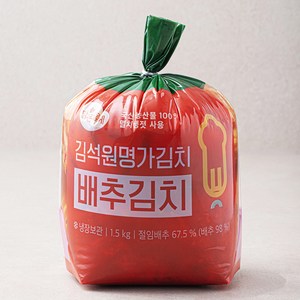 맑은물에 김석원 명가김치 배추김치, 1.5kg, 1개