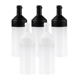 인블룸 스퀴즈 오일 드래싱 소스통 블랙 250ml x 3p + 화이트 250ml x 2p, 1세트