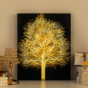 아트조이 DIY LED 캔버스형 보석십자수 40 x 50 cm, 골든트리, 1개