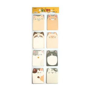 핑크풋 300 냥냥 엽서 8종 x 10p 세트, 혼합색상, 1세트