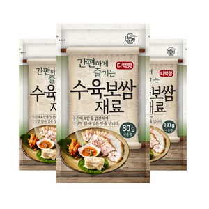 올바른상회 간편 수육보쌈재료, 3개, 80g