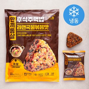 한끼통살 후식주먹밥 라면국물볶음맛 5개입 (냉동), 500g, 1개