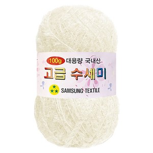 yarna 대용량 고급 수세미 100g, 백아이보리, 1개