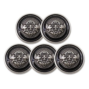 동대문단추왕 메이슨 단추 블랙니켈 18mm, 5개