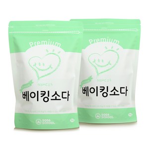 소다스쿨 프리미엄 베이킹소다, 1kg, 2개