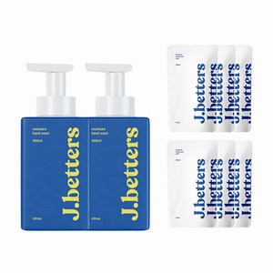 제이베럴즈 핸드워시 시트러스향 400ml x 2p + 리필 200ml x 6p 세트, 1세트