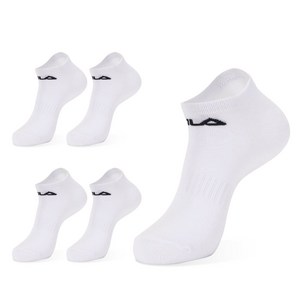 휠라골프 시그니처 스니커즈 양말 5켤레, 화이트