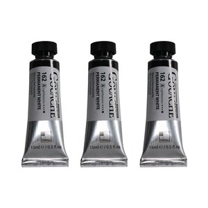 신한 전문가 과슈 물감 튜브 A Series 162 퍼머넌트 화이트 3개입, 15ml, 1색