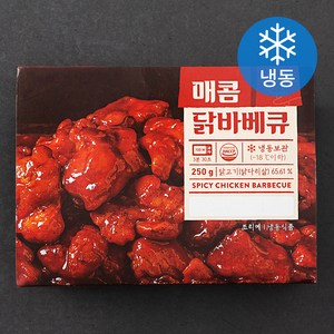 쿠캣 매콤 닭바베큐 (냉동), 250g, 1팩