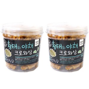 아침애간식 김선생 간식타임 크로와상, 혼합맛(황태/야채), 300g, 2개