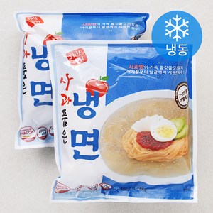 대한우리 사과 품은 물냉면 2~3인분 (냉동), 1180g, 2팩