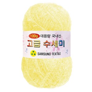 yana 대용량 고급 수세미 100g, 152 소프트옐로우, 1개