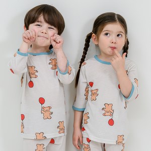 보누맘 아동용 7부 인견싱글 아동 실내복 상하의 세트