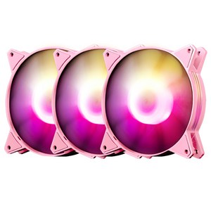 darkFlash 케이스쿨러 C6MS RGB 3PACK, C6MS RGB(핑크), 3개