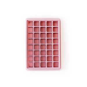 키친팩토리 파스텔 실리콘 얼음틀 40구, 핑크