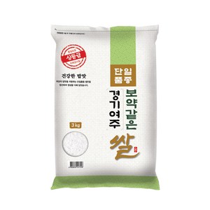 대한농산 2024년산 햅쌀 보약같은 경기 여주쌀, 상, 3kg, 1개