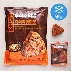 한끼통살 후식주먹밥 즉석떡볶이맛 5개입 (냉동), 500g, 1개