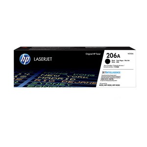 HP NO 206A W2110A 토너 M255 M282 M283, 검정, 1개