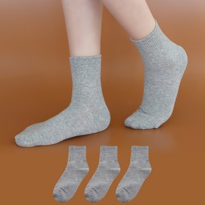 이지레그 여성용 학생용 밴드 중목 양말 3켤레 세트