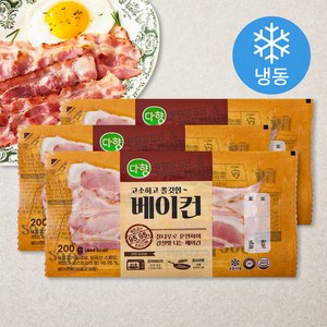 다향오리 고소하고 쫄깃한 베이컨 (냉동), 200g, 3개