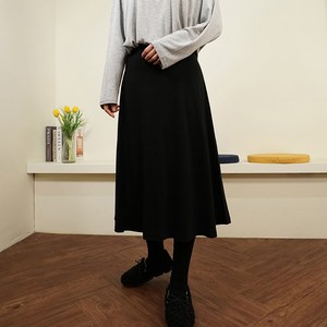 여성용 롱 기모 치마 레깅스