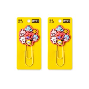 BT21 미니니 빅클립 3탄 옐로, 1개입, 2개