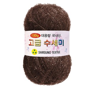 yana 대용량 고급 수세미 100g, 137 밤색, 1개