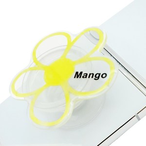 MANGO 심플 플라워 휴대폰 스마트톡 망고톡, 옐로우, 1개