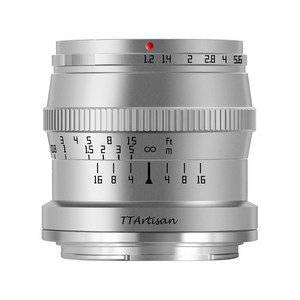 TTArtisan 니콘 Z 마운트 APS-C 렌즈 50mm F1.2 실버