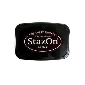 StazOn 츠키네코 유성잉크패드, sz-31 Jet Black, 1개