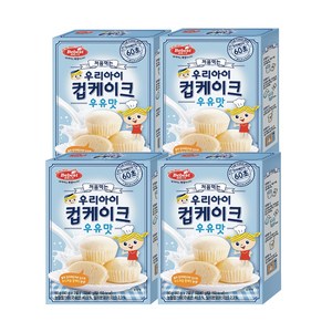 베베스트 처음먹는 우리아이 컵케이크 80g, 우유맛, 4개