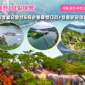 [단양/제천]  청풍명월유람선&옥순봉출렁다리+청풍문화재단지 / 당일여행