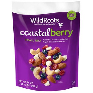 [미국직배송] WildRoot's 와일드루트 코스탈 베리 트레일 믹스 Coastal Berry Trail Mix 737g, 1세트