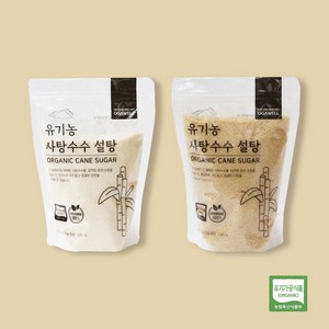 유기농 비정제원당 사탕수수 설탕, 갈색설탕, 1개, 1kg