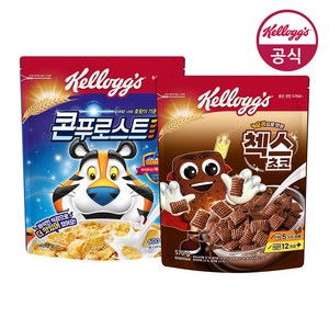 켈로그 콘푸로스트 + 첵스초코 세트, 600g, 1세트