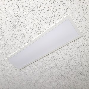 라인조명 사무실 LED 국산 매입평판등 (피스형) 1280X320 1개 50W 주광색(흰빛) 6500K M바 텍스 천장 평판등