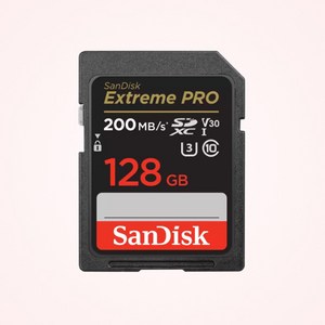 샌디스크코리아 공식인증정품 SD메모리카드 SDXC Extreme Pro 익스트림 프로 UHS-I SDSDXXD 128GB, 1개