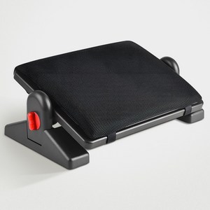 FIODAY 각도조절형 발받침대 스펀지 매트 사무실, 블랙