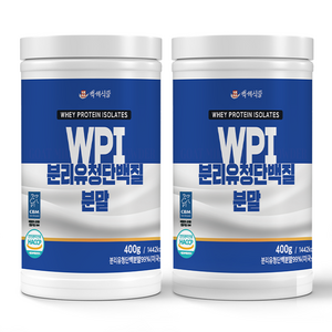 WPI 분리유청 단백질분말 400g통 HACCP 인증제품, 400g, 2개