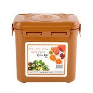황토 진공 항아리 사각 누름독 1.7L 매실 오이지 김치 절임 반찬 이젠 누름통 밀폐, 1개