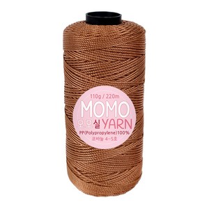 털실나라 모모얀 모모실 PP사 고급실 뜨개실, 68 옅은벽돌, 1개