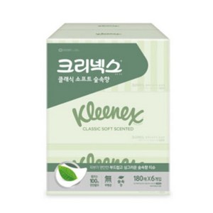 셀러즈 유한킴벌리 크리넥스 클래식 숲속향 180매 6개입, 1개, 6개