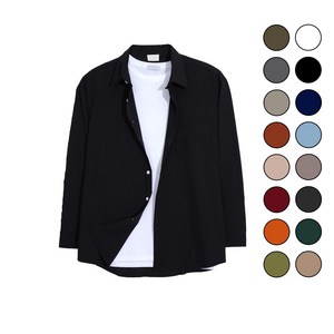 빅앤샵 남성용 링클프리 무지 빅사이즈 셔츠 남방