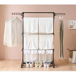 아이템톡_킹스 이불봉 빨래건조대 8단 (국내생산), 화이트, 1개