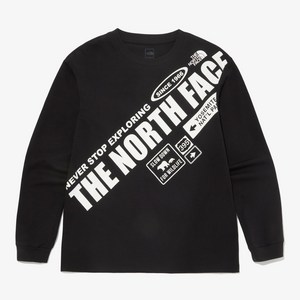 [매장정품] 노스페이스 NORTHFACE키즈 NT7TQ52T 키즈 익스플로어 레터링 긴팔 라운드 티 KS EXPLORER LETTERING L/S R/TEE 838439