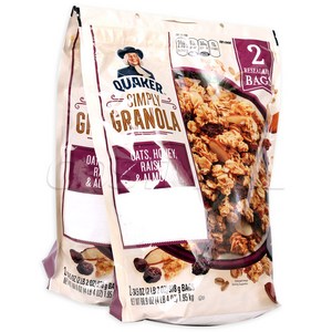 QUAKER 퀘이커 그래놀라 시리얼 978g 그라놀라 씨리얼, 2개